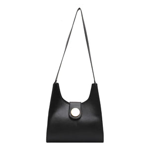 Retro Bucket Bag PU Leather Handbag Large Capacity Shoulder Messenger Bag