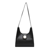 Retro Bucket Bag PU Leather Handbag Large Capacity Shoulder Messenger Bag