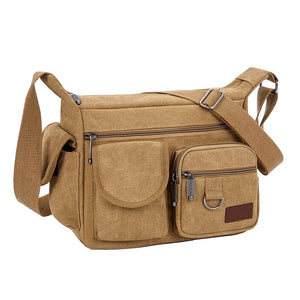 Canvas Backpack Messenger Shoulder Bag