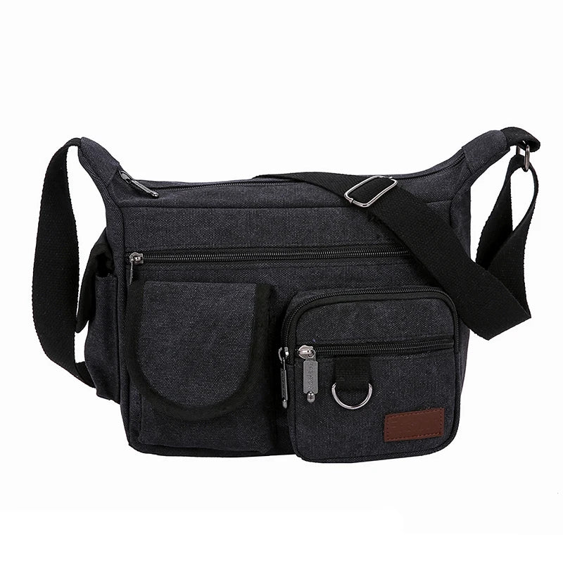 Canvas Backpack Messenger Shoulder Bag