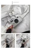 Vintage Camera Style Ladies Party Handbag with Chain Shoulder Bag