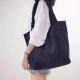 Retro Canvas Women's Tote Bag Large Capacity Lightweight Shoulder Bag