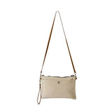 Retro Canvas Shoulder Bag For Women Leather Rope Zipper Crossbody Bag