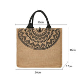 Retro Large Capacity Canvas Handbag Shoulder Bag