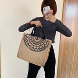 Retro Large Capacity Canvas Handbag Shoulder Bag