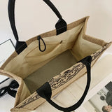 Retro Large Capacity Canvas Handbag Shoulder Bag