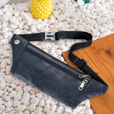 Vintage Men PU Leather Phone Pouch Fanny Pack Chest Waist Crossbody Bag