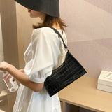 Vintage Leather Chain Handbag Women Totes Shoulder Bag