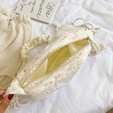 Flowers Canvas Student Shoulder Bag Casual Women Shoulder Bag