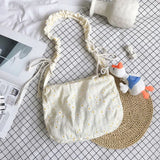 Flowers Canvas Student Shoulder Bag Casual Women Shoulder Bag