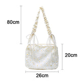 Flowers Canvas Student Shoulder Bag Casual Women Shoulder Bag