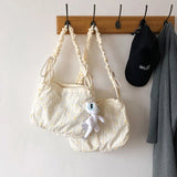 Flowers Canvas Student Shoulder Bag Casual Women Shoulder Bag