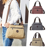 Casual Canvas Women's Shoulder Bag Large Capacity Multi-compartment Bag