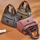Casual Canvas Women's Shoulder Bag Large Capacity Multi-compartment Bag