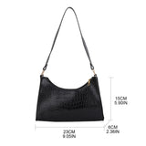 Retro Casual Women's Shoulder Bag PU Leather Handbags for Women Ladies