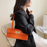 Retro Casual Women's Tote Crocodile Leather Handbags