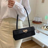Retro Casual Women's Tote Crocodile Leather Handbags