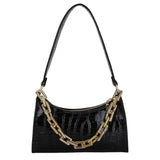 Retro Casual Women's Totes Shoulder Bag PU Leather Chain Handbags