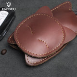 Retro Cat Pull Type Key Bag Leather Key Wallet Car Smart Holder
