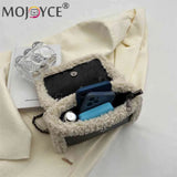 Retro Chain Shoulder Bags Fleece Faux Suede Handbag Street Satchel