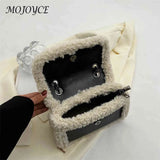 Retro Chain Shoulder Bags Women Faux Suede Shopping Tote