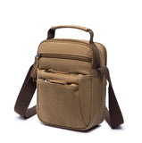 Classic Messenger Bag Canvas Shoulder Small Square Large-Capacity
