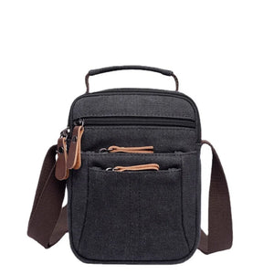 Classic Messenger Bag Canvas Shoulder Small Square Large-Capacity