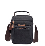 Classic Messenger Bag Canvas Shoulder Small Square Large-Capacity