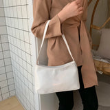 Retro Clutch Totes Bag Women PU Leather Shoulder Bags High Messenger Pack Armpit