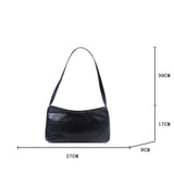 Retro Clutch Totes Bag Women PU Leather Shoulder Bags High Messenger Pack Armpit