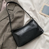 Retro Clutch Totes Bag Women PU Leather Shoulder Bags High Messenger Pack Armpit