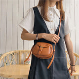 Retro College Style Messenger Bag Casual Versatile Flip Shoulder Bag