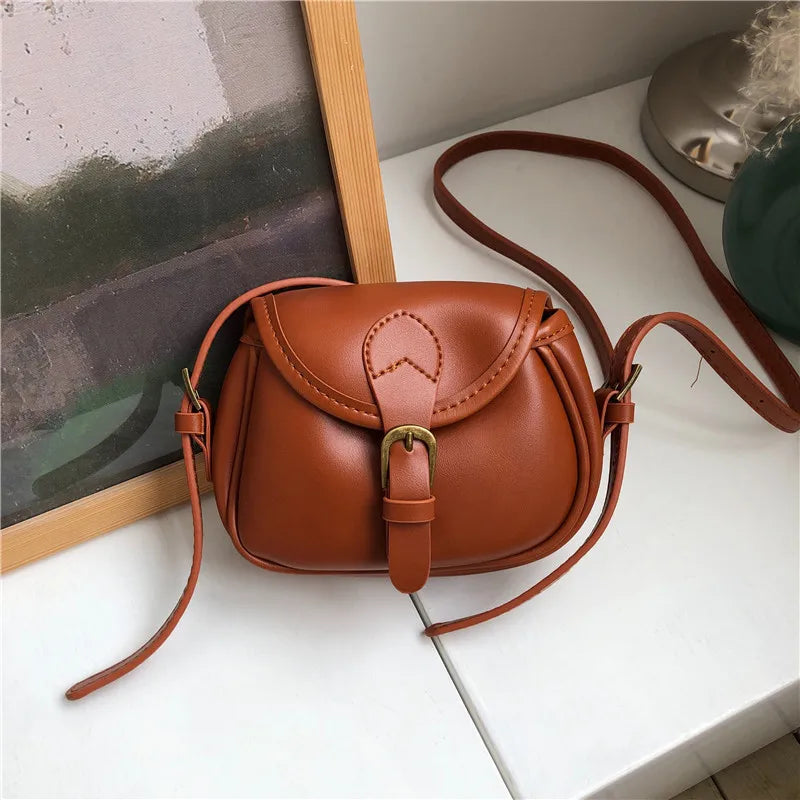 Retro College Style Messenger Bag Casual Versatile Flip Shoulder Bag