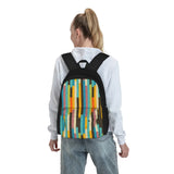 Retro Block Popsicle Sticks Backpacks Men's & Women's Bags