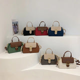 Retro Matching Handbag Summer Shoulder Bag Purses Small Square Bag