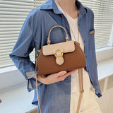 Retro Matching Handbag Summer Shoulder Bag Purses Small Square Bag