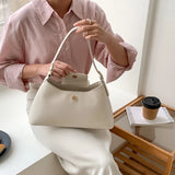 Retro Commuter Shoulder Bags High Soft Pu Leather Women U