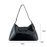 Retro Commuter Shoulder Bags High Soft Pu Leather Women U