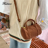 Corduroy Crossbody Bag Womens Retro Handbag Clutch Phone Wallet Shoulder Bag