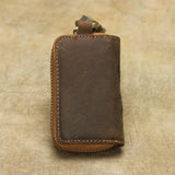 Retro Cow Leather Keychain Wallet Men Leather Car Key Pocket