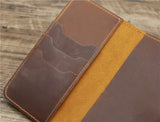 Retro Crazy Horse Leather Men's Wallet Large Capacity Clutch Long Wallet