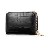 Retro Crocodile Pattern Clutch Purse Zipper Travel Wallets