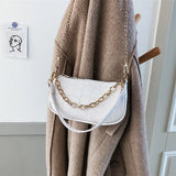 Crocodile Pattern Shoulder Bag Retro Style PU Leather Crossbody Square Bag