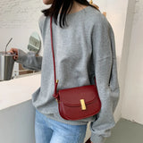 Retro Crossbody Bags Female Bags Tide Net Red ins Saddle Bag Shoulder Bag