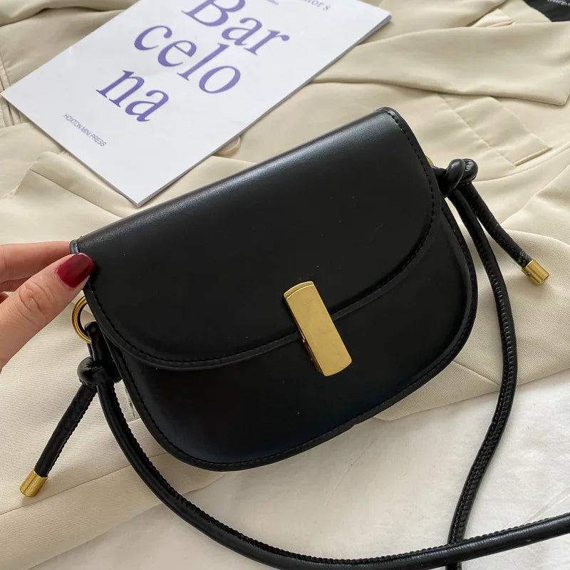 Retro Crossbody Bags Female Bags Tide Net Red ins Saddle Bag Shoulder Bag