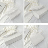 Vintage Lace Ladies Crossbody Bag Small Square Shoulder Purse Handbag