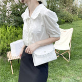 Vintage Lace Ladies Crossbody Bag Small Square Shoulder Purse Handbag