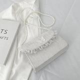 Vintage Lace Ladies Crossbody Bag Small Square Shoulder Purse Handbag