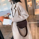 Retro Crossbody Handbags Women Small PU Leather Shoulder Bag