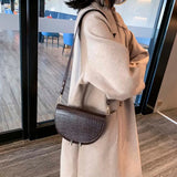 Retro Crossbody Handbags Women Small PU Leather Shoulder Bag